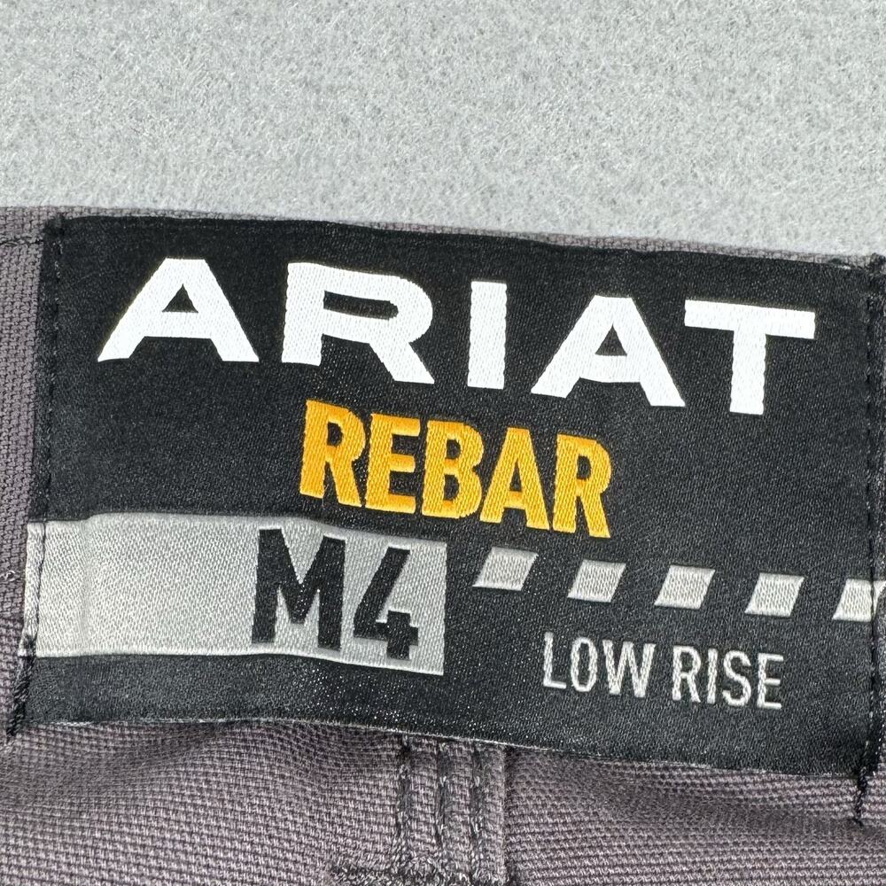 Ariat Rebar M4 Work Shorts Size 50 Gray DuraStretch Low Rise Mens Big Size - Picture 5 of 16